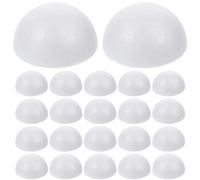 SUPVOX 50pcs White Craft Foam Balls Polystyrene Balls Half Round Foam Styrofoam Balls for Christmas Wedding Decoration White 6cm