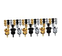 SUPVOX 54pcs Metal Guitar Strap Locks Guitar End Pins Bass Metal Pin Locks Ukulele Accessories Tail
