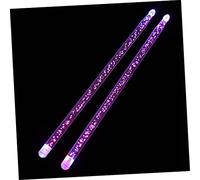 SUPVOX 5a Luminous Drumsticks Glow in Dark Red and Blue 2pcs Jazz Drumsticks for Percussion Drumming Accessories