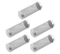 SUPVOX 5pcs 16mm Stainless Steel Aquarium Filter Intake Guard Mesh Cover, Fine Mesh Pipe Guard Strainer for Fish Tank, Shrimp Tank Intake Protector Suitable for Aquarium Pumps and Filters