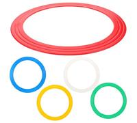 SUPVOX 5pcs Acrobatic Juggling Rings Set - Circus Performance Props Hand Tossing Rings for Juggling Skills Training and Clown Entertainment