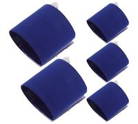 SUPVOX 5pcs Adjustable Blue Soccer Captain Armbands for Elastic Anti-slip Team Leader Bands for Youth Football Basketball Comfortable Fit for Energetic Players