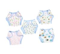SUPVOX 5pcs Adjustable Doll Diapers Reusable Realistic Nappies for Pretend Play Washable Dollhouse Accessories for Suitable for Various Doll