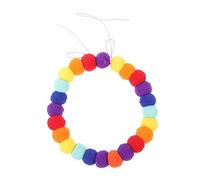 SUPVOX 5pcs Adjustable Pet Collar for Dogs and Cats Soft and Skin-friendly Design Decorative Rainbow Pom Poms for Puppies and Festive Occasions s