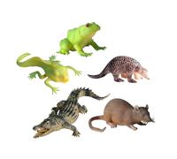 SUPVOX 5pcs Animal Shape Squeeze Soft Tpr Material Stress Relief for Birthday Gifts of Lovely Realistic Figures