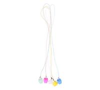 5PCS Milk Teeth Storage Box Teeth Saver Toddler Teeth case with Necklace case (Pink, Yellow, White, Purple, Green)