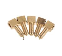SUPVOX 5pcs Bow Rod Accessories Screws Musical Instrument Accessories Cello Bow Frog Screw for Violin Parts Metal Golden