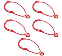 SUPVOX 5pcs Cat Collars Bells Handmade Pet Necklace Adjustable Rope Pet Jewelry Kitten Collars