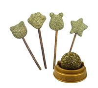 SUPVOX 5pcs Catnip Lollipops for Cats Natural Edible Catnip Chews Promote Digestion Kitten and Cat Treats Eco-friendly Pet Snack