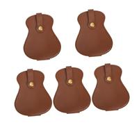 SUPVOX 5pcs Creative PU Guitar Picks Bag Durable Storage Pouch for Guitar Picks Folding Organizer with Compartment Design for Easy Access Protection for Musicians