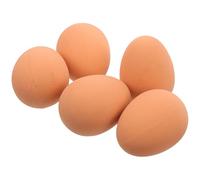 SUPVOX 5pcs Dog Bouncy Egg Rubber Interactive Pet Balls for Small Puppies and Dogs, Sturdy Squeaky Chew for Puppy Training and Play