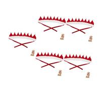 SUPVOX 5pcs Dog Christmas Collar Bell Festive Pet Accessory for Dogs and Cats Comfortable and Lightweight Neckwear for Holiday Parties and Family Gatherings