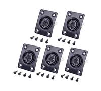 SUPVOX 5pcs Electric Guitar Jack Socket Cover Plate for Pickup Jack Easy to Install