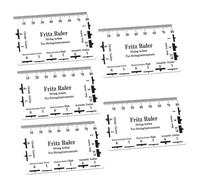 SUPVOX 5pcs Electric Guitar String Action Gauge Ruler Measuring Tool for String Height Spacing for Guitar Setup Maintenance Compact Easy to Store Essential for Musicians