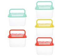 SUPVOX 5pcs Fish Transport Containers Portable Beach Fish Tank for Transporting Viewing Moving Outdoor Activities for Boys and Girls Science Education Random Color