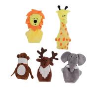 SUPVOX 5pcs Interactive Animal Finger Puppets for Educational Finger Puppets for Storytelling and Early Learning Fun Companion