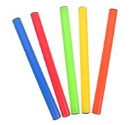 SUPVOX 5Pcs Lightweight Relay Baton for School Track Competition Race Sticks with Colors for Indoor Outdoor Sports Race Tool to Enhance Team Cooperation