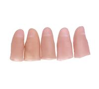 SUPVOX 5pcs Lightweight Rubber Fake Thumb Finger Toys, Realistic Artificial Human Finger Props for Boys and Girls, Easy to Wear for Shows and Games