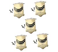SUPVOX 5pcs Mandolin String Tailpiece String Metal Tailpiece Decorative Pattern Essential Mandolin Supplies for Easy Installation