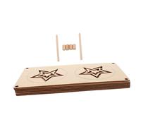 SUPVOX 5pcs Montessori Wooden Maze Game Board for Fine Motor Hand-eye Coordination with Drawing Stencil Templates Early Learning Puzzle and Sensory Activity Educational Tool