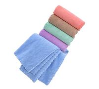 SUPVOX 5pcs Multi Use Pet Shower Towels Absorbent Guinea Pig Cage Mats Soft Fleece Bedding for Small Animals in Light Pink Purple Blue Brown Green for Bathing and Warmth