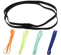 SUPVOX 5Pcs Non Slip Yoga Headbands Stretchy Athletic Hairbands Breathable Sweatbands for Women Candy Color Elastic Sports Headbands for Running Workout
