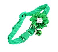 SUPVOX 5pcs Pet Flower Collar Bell for Cats and Dogs Creative Neck Chain Green for Fashion Parties and Everyday Wear
