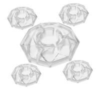 SUPVOX 5pcs Plastic Guitar Footswitch Topper Knob Caps for Footswitch Nail Pedal Protection Replacement Topper Cap for Music Instrument Part