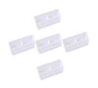 SUPVOX 5pcs Plastic Parrot Feeding Bowls Bird Food Containers Easy Install Cage Feeders Multifunctional Feeding Box for Parrots Crows and Small Birds