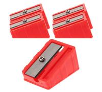 SUPVOX 5pcs Pool Cue Tip Shaper Set Red Tips Portable Billiard Cue Repair Tool and Reshaping Billiards Accessories for Snooker and Pool Players