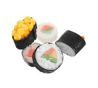 SUPVOX 5pcs Realistic Fake Sushi Japanese Food Models Artistic Onigiri Simulation for Party Favors Restaurant Display Authentic Japanese Cuisine Decor