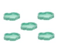 SUPVOX 5pcs Reptile Water Dish Feeding Bowl for Tortoise Lizard and Snake Non- Easy to Clean for Pet Reptile Habitats Night Glow Feature