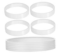 SUPVOX 5pcs Round Hole Cup Rings for Golf Protective Lightweight PP Material Outdoor Use Enhancing Visibility and Stability