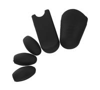 SUPVOX 5pcs Saxophone Silicone Thumb Rest Cushion Pads Fit for Alto Tenor Soprano Saxophones Accurate Cutouts for Intonation Stylish Black Design Essential Accessories for Musicians