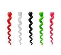 SUPVOX 5pcs Silicone Brake Tube Protector Sleeves for Mountain Road Folding Bikes Anti-collision Wear-resistant Brake Line Covers Ergonomic Grip in Red Green Pink Black Transparent
