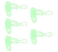 SUPVOX 5pcs Silicone Fishing Pole Hook Keepers Elastic Rings for Enhanced Stability and Line Protection, for Freshwater and Night Lure Bait Organization