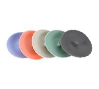 SUPVOX 5pcs Silicone Mug Organizer with Cup Dividers and Stackable Lids, Coffee and Tea Cup Storage Rack for Kitchen Cabinet Beverage Separator