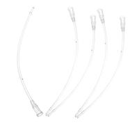 SUPVOX 5Pcs Transparent Young Birds Feeding Tool Bite Resistant Parrot Milk Feeder Hose Easy One Hand Operation High Temperature Resistant Pet Supply for Bird Feeding