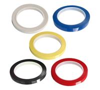 SUPVOX 5pcs Violin and Cello Fingerboard Position Stickers Colored Adhesive Tape for Beginners, Finger Guide Tape Set White, Red, Black, Blue, and Light Yellow for String Instrument Practice