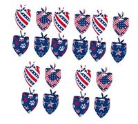 SUPVOX 5sets Pet Triangle Towel Dog Scarf American Puppy Bandana Comfortable Neck Scarf Stylish Pet Decor 4pcs*5