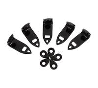 SUPVOX 5sets Saxophone Thumb Cushion Support Rests for Alto Tenor Saxophones Lightweight Durable Easy to Install Alleviates Playing Fatigue Black