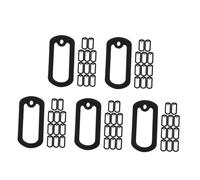 SUPVOX 5sets Silicone Dog Tag Protectors Cover Silencers for Dog Name Tags Mute Ring Replacement Case for Collar Accessories 14pcs*5