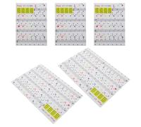 SUPVOX 5sheets Electronic Keyboard Stickers Piano Chords Chart Removable Key Labels for Beginner Friendly Note Markers Piano Keyboard Accessories