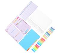 SUPVOX 6-hole Refillable Notebook Papers Set, Colorful Monthly Weekly Budget Planner Inserts, Portable Loose Leaf Note Accessories for Study and Office Organization