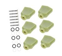 SUPVOX 6-pack Green Guitar Tuning Knobs Adjustable String Turner Caps Compatible Electric and Acoustic Guitars