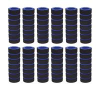 SUPVOX 6 Pairs Blue Sponge Bike Handlebar Grips for Mountain Bikes and Electric Scooters Soft Ergonomic Shock-reducing Non-slip Bicycle Handle Covers with High-visibility Safety Design