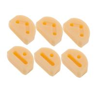 SUPVOX 6-Piece Nylon Guitar String Ties Set Bridge Beads Fasteners for Classical Acoustic Guitar Ukulele Sturdy String Lock Accessories in Cream Color