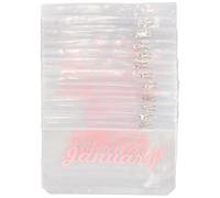 SUPVOX 6-Ring Binder Pocket Refill A6 Size, Pink Thick Plastic Budget Cash Envelope Organizer with Zipper, Loose Leaf Storage Bag for Office and Home Financial Planning