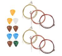 SUPVOX 6 Sets Acoustic Guitar Strings Copper Replacement for Folk Guitar with Optimized Tone Clarity and Professional Winding Technique Suitable for Home Practice and Casual Gatherings