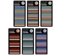 SUPVOX 6 Sets Narrow Sticky Page Marker Tabs, Colorful Thin Annotation Flags for Reading Marking and Paper Indexing, Self-adhesive Note Stickers for Students and Office Use Assorted style